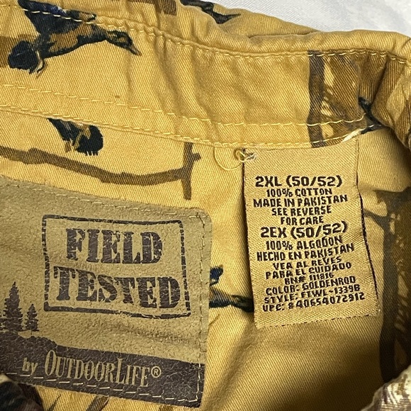 Outdoor Life Shirts Outdoor Life Long Sleeve Button Shirt Xxl Duck